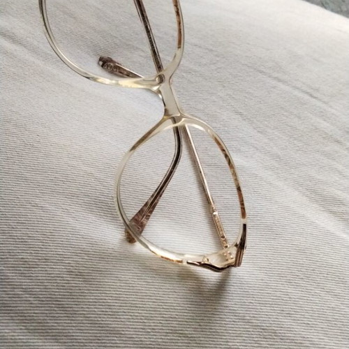 Safilo Vintage Optical Frame like new, white and brown tortoiseshell