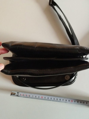 Leather bag black new