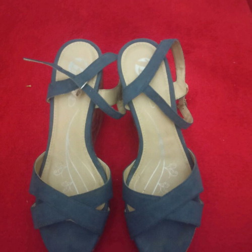 Bata women's platform shoes used, size 38, green