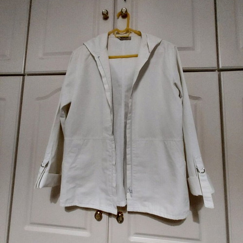 Spring women's jacket used, size medium, white