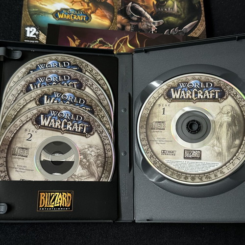 World of Warcraft PC game vanilla version used, complete with 5 CDs