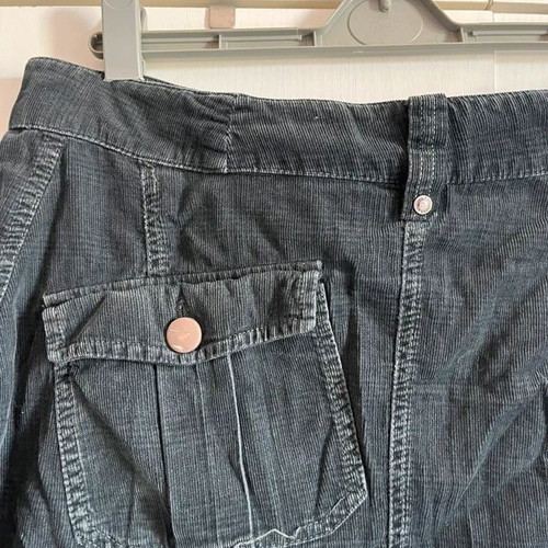 Vintage Attrattivo Corduroy Skirt used, size M, black and grey