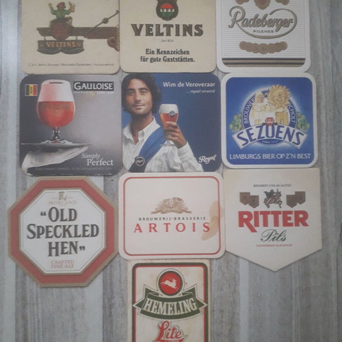 Beer Coasters used, set of 10 No 13