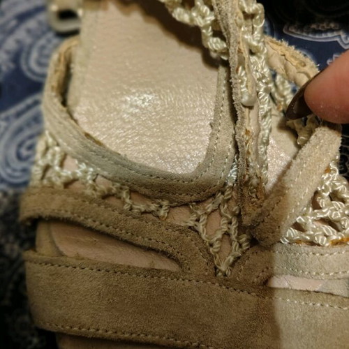 Sante suede sandals new, sand gray