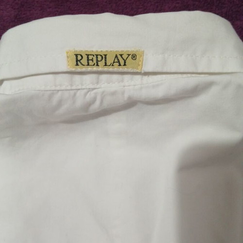 Replay women's shirt cotton like new, white, size S