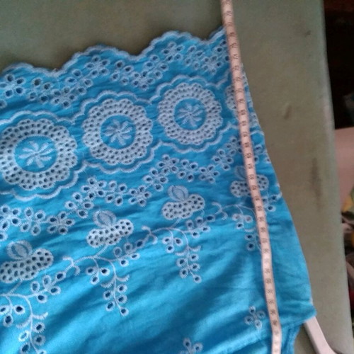 Lace tunic turquoise like new