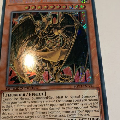 Hamon Lord of Striking Thunder Yu-Gi-Oh! card vintage, like new