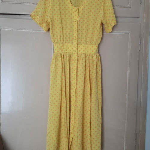 Vintage MAX midi dress 100% pure silk like new, size UK 12