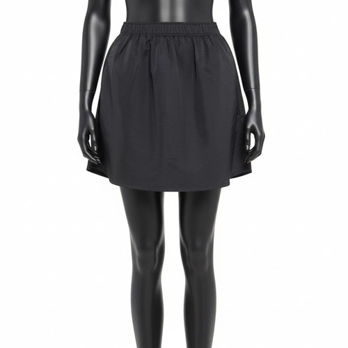 Norr Nicole black mini nylon skirt, like new, size S