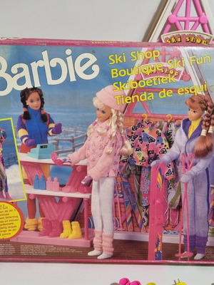 Barbie Ski Shop used vintage set 1990