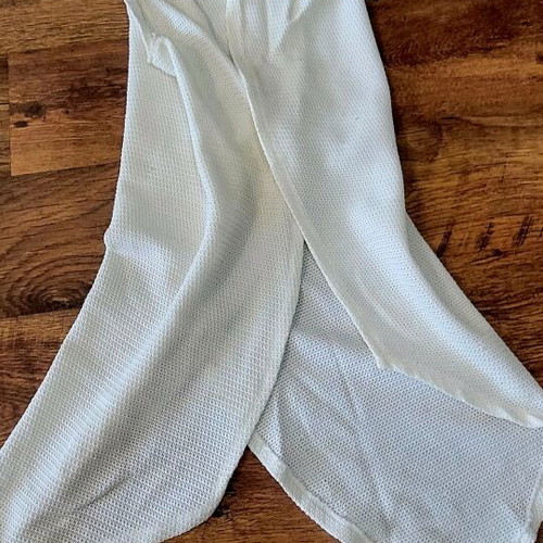 White Indigo vest like new, asymmetric design