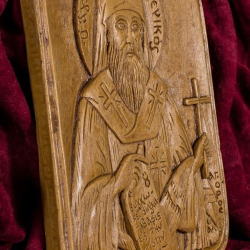 St. Mark the Noble Icon made of wax, mastic and incense