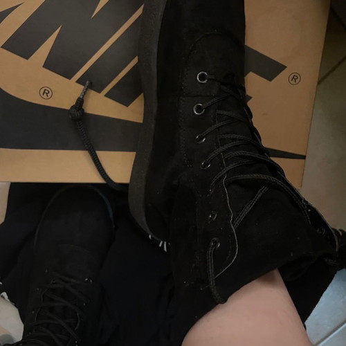 Women's black ankle boots like new with laces size 38