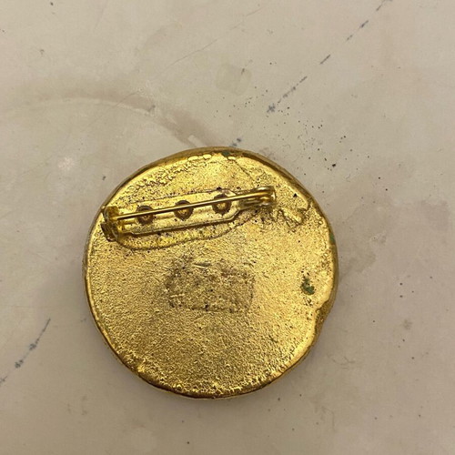 Byzantine pin gold plated used