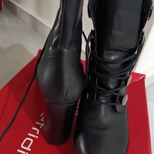 Fratelli Petridi black ankle boots size 38, 9 cm heel