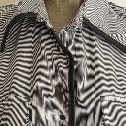 Cotton striped shirt Fidele like new, white and gray, XL
