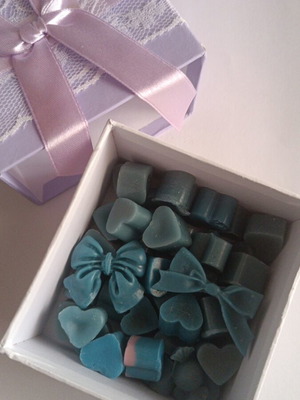 Wax melts box new with cotton candy scent, 40 pieces