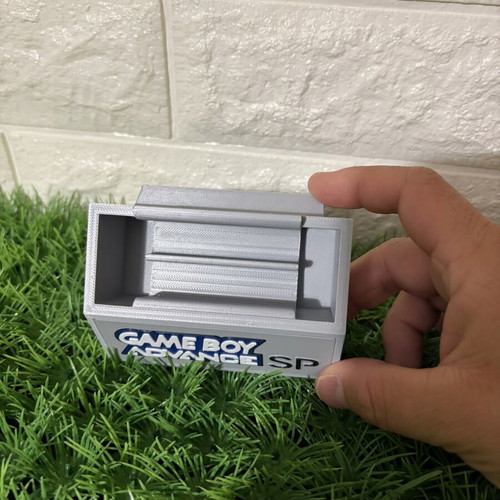 Game Boy Advance SP stand, 3D printed