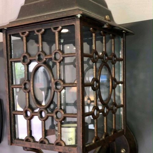 Aluminum Lantern Wall Light new
