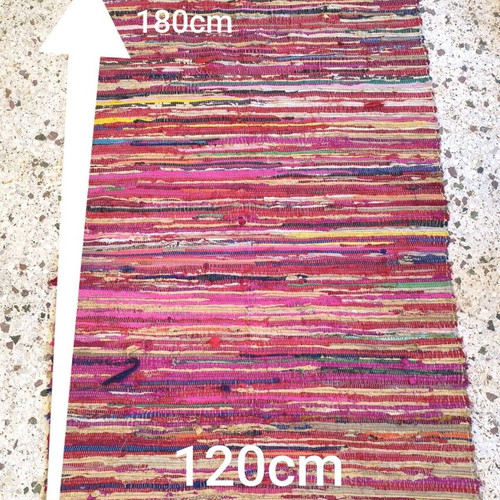 Large used Kourelo rug 120x180 cm with vibrant colors