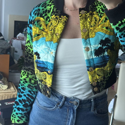 Versace H&M bomber jacket limited edition size 36 S-M like new