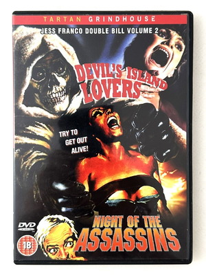 Devil's Island Lovers & Night of the Assassins 2-Discs DVD like new, Spanish with English subtitles