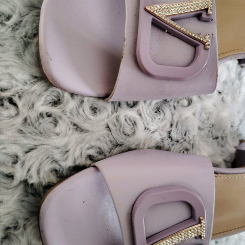 Purple mules used, size 40