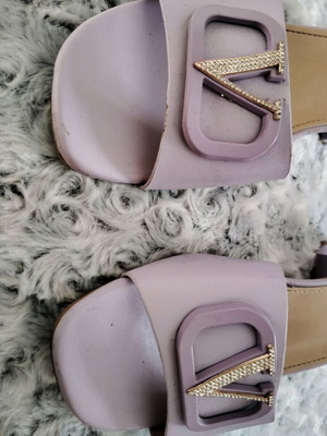 Purple mules used, size 40