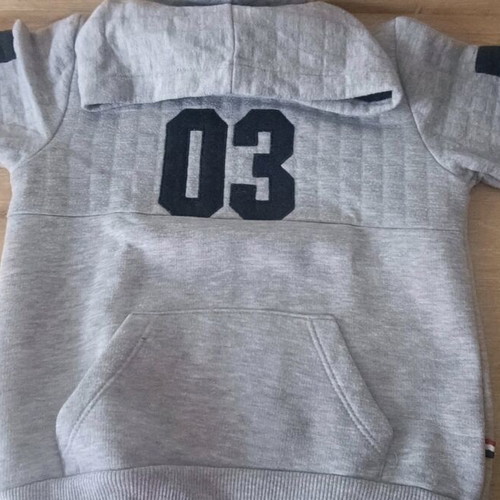 Okaidi jeans set with elastic and hoodie sweatshirt used, age 6