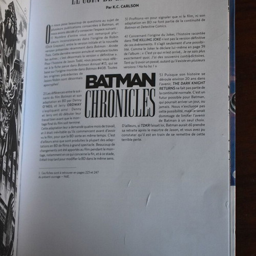 Batman Chronicles volume I 1989 French edition like new