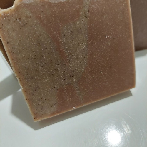 Handmade soap with espresso coffee and natural oils and butters