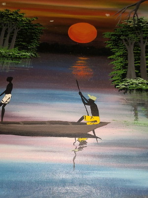 Oil painting on canvas like new, signed, 40x60cm