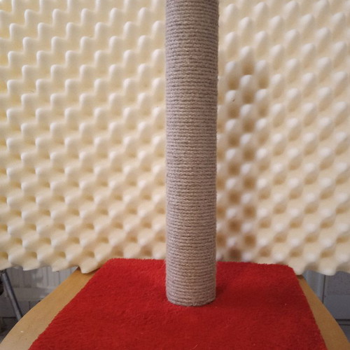 Cat scratching post, unused, 30x30 cm base, 50 cm height