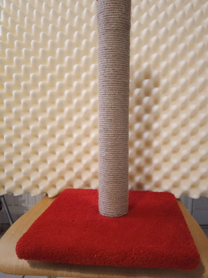 Cat scratching post, unused, 30x30 cm base, 50 cm height