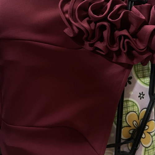 Adyce women's long dress, size M, like new, bordeaux
