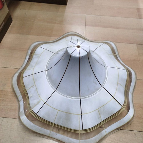 Ceiling light lampshade used, plastic 45x20cm