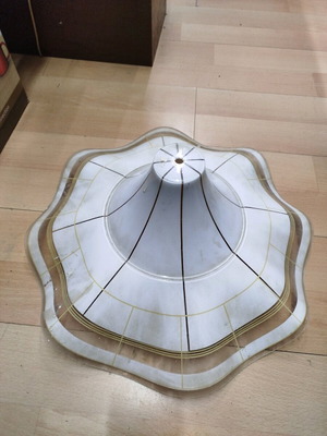 Ceiling light lampshade used, plastic 45x20cm