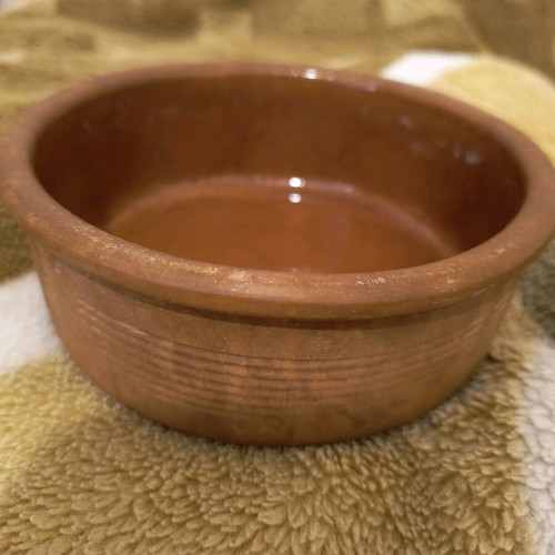Ceramic bowl used, ideal for oven and candle holder