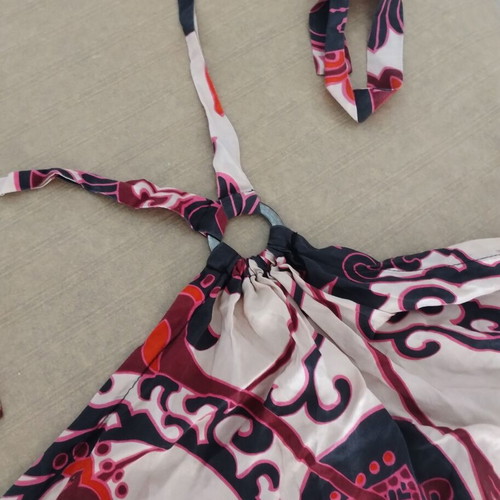 Backless top pink and purple like new, size S