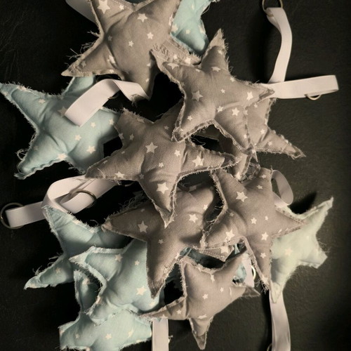 Handmade star keychains 15 pcs new