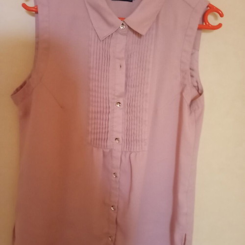 Silk shirt pink size 40 new