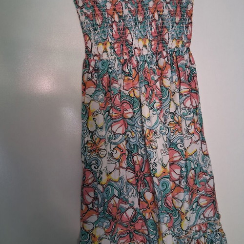 Maui dress strapless colorful summer size large used