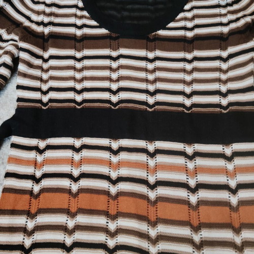 Women's knitted dress, multicolor, made to order