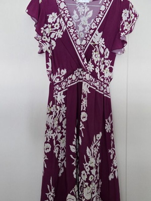 Summer floral asymmetric dress, one size (fits Small to Medium)
