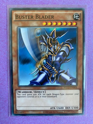 buster blader yugioh card MAGO-EN100 Buster Blader, the Destruction Swordmaster | 1st Edition main image 1