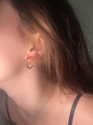 Gold earrings set Zara like new, colorful aesthetic mini hoops and studs