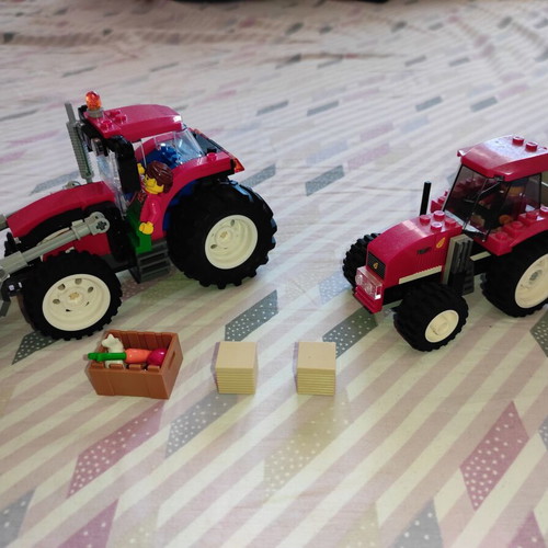 Lego City 7634 and 60287 used with instructions without boxes