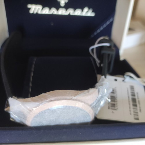 Maserati watch new, black gold rose color