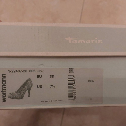Tamaris blue suede pumps like new, size 38