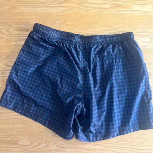 H&M checked brown black XL swim shorts like new
